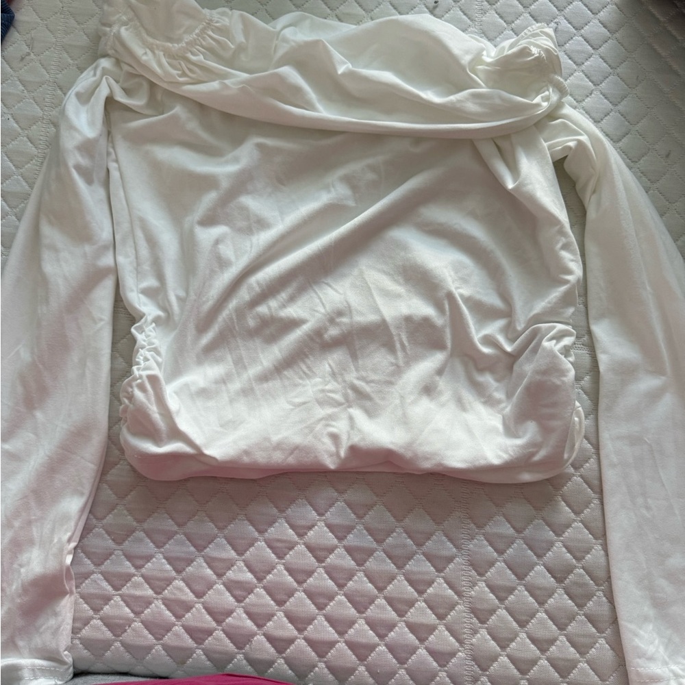 Elegant White Long Sleeve Top